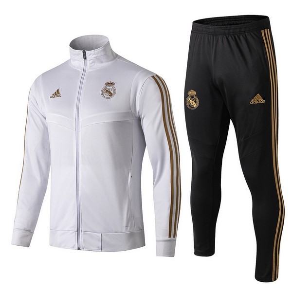 Trainingsanzug Real Madrid 2019-20 Weiß Jaune